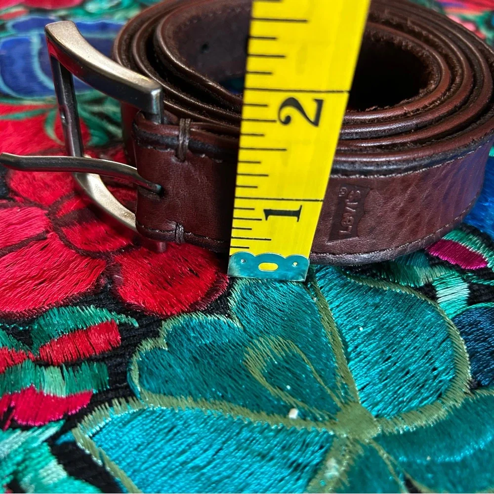 Levi’s Brown Leather Belt for Men Size L